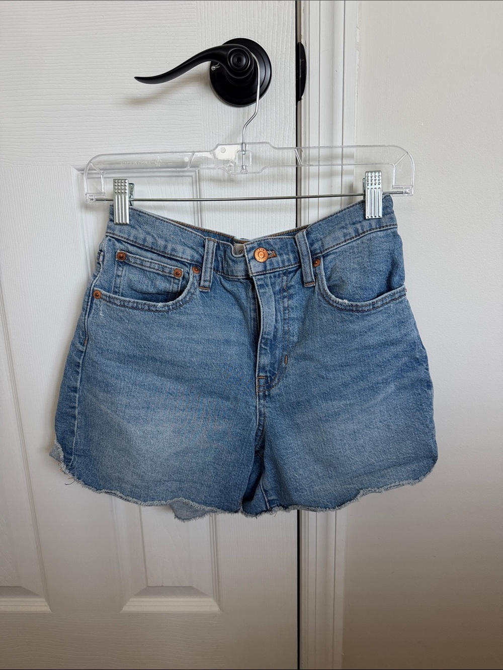 J. Crew Light Blue Denim High-Rise Jean Shorts